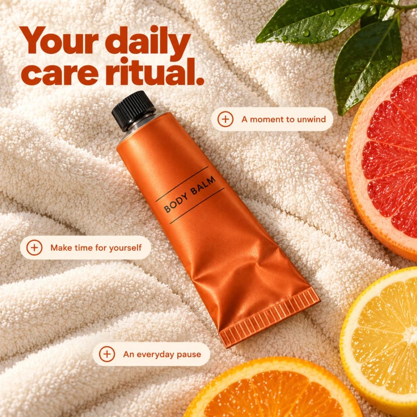 A citrus body balm ritual