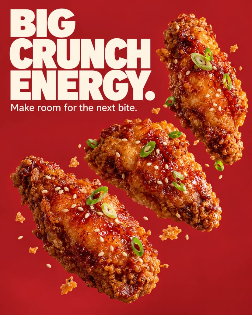 Big crunch chicken wings