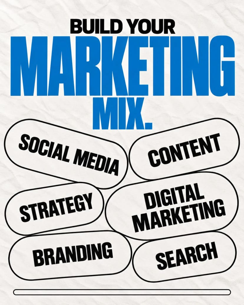 Build Your Marketing Mix Poster