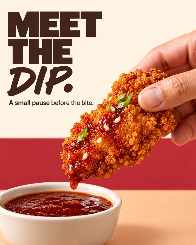 Crispy chicken meets the dip