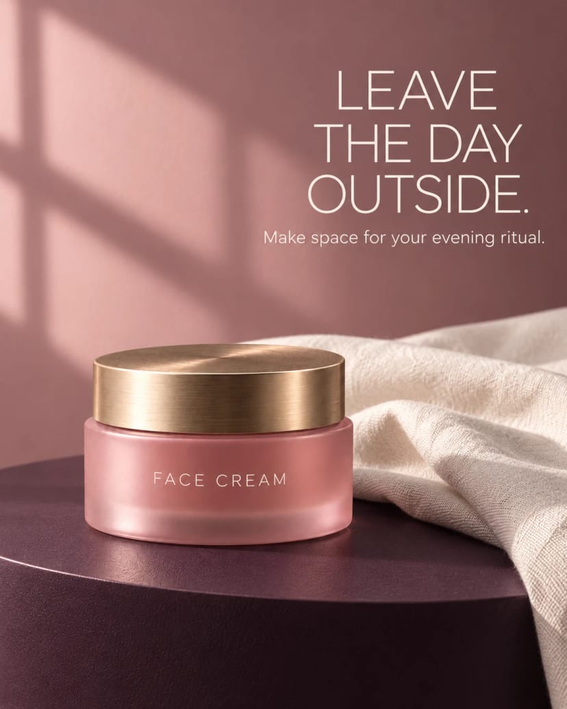 Dusty rose face cream ritual