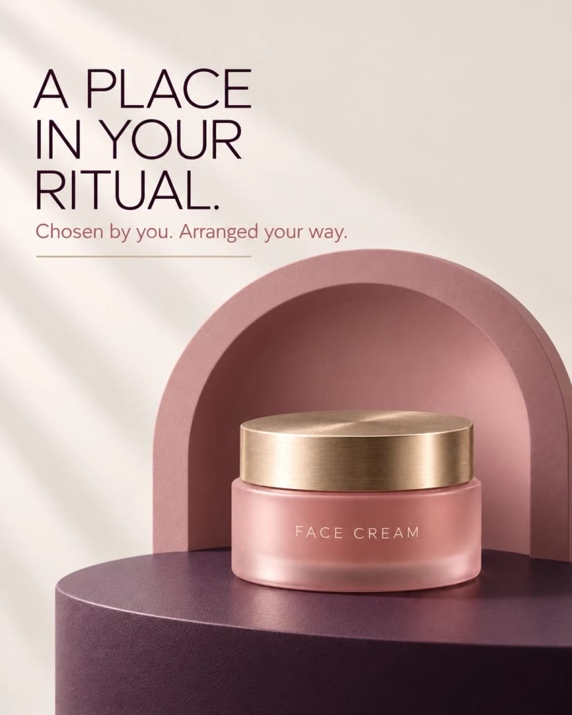 Dusty rose face cream ritual