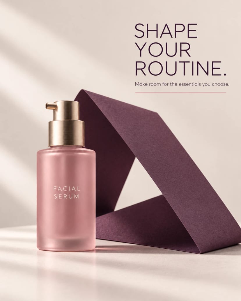 Dusty Rose Serum, Aubergine Paper Loop