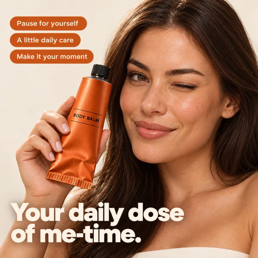 Me time body balm beauty portrait