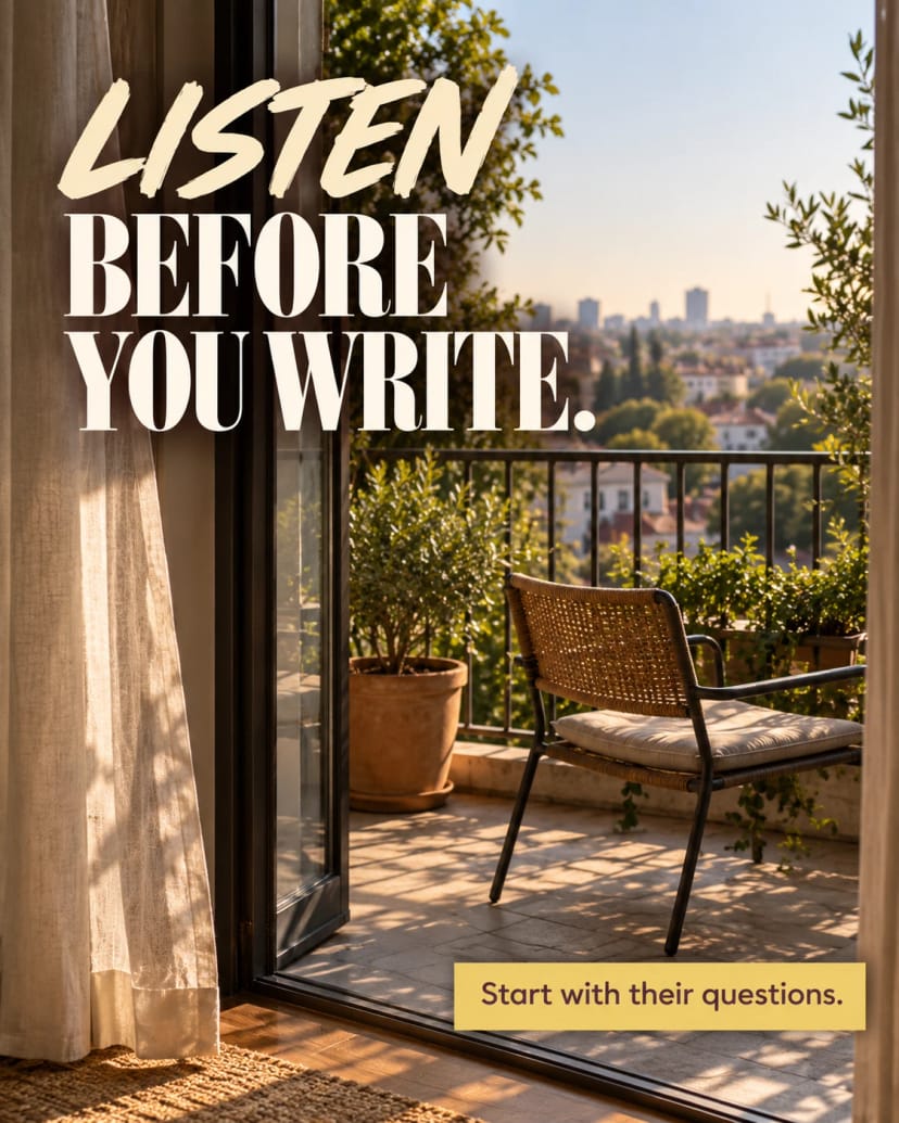 Quiet Balcony, Thoughtful Words