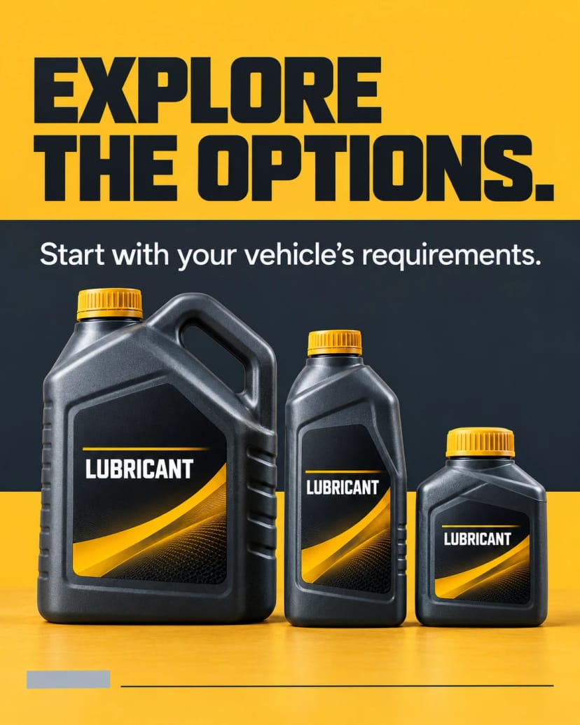 Three graphite lubricant options
