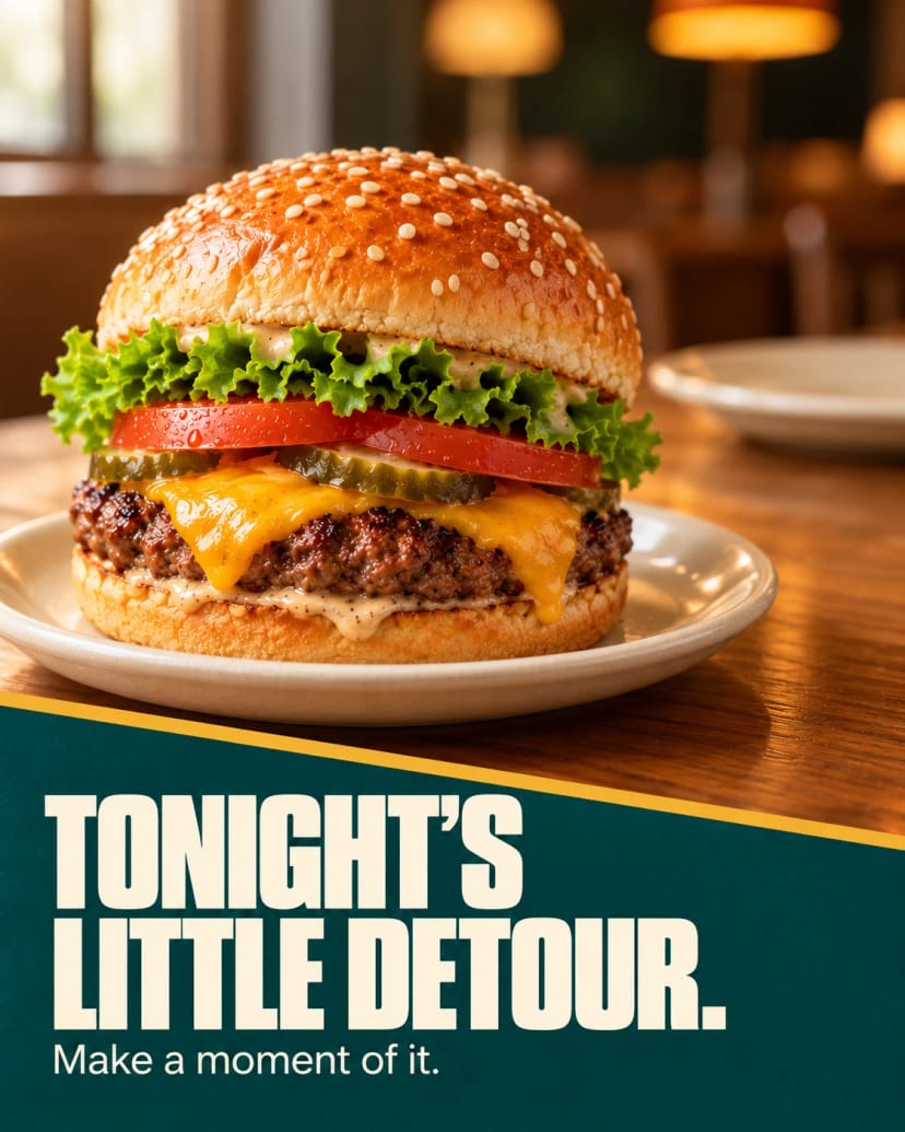 Tonight’s little cheeseburger detour