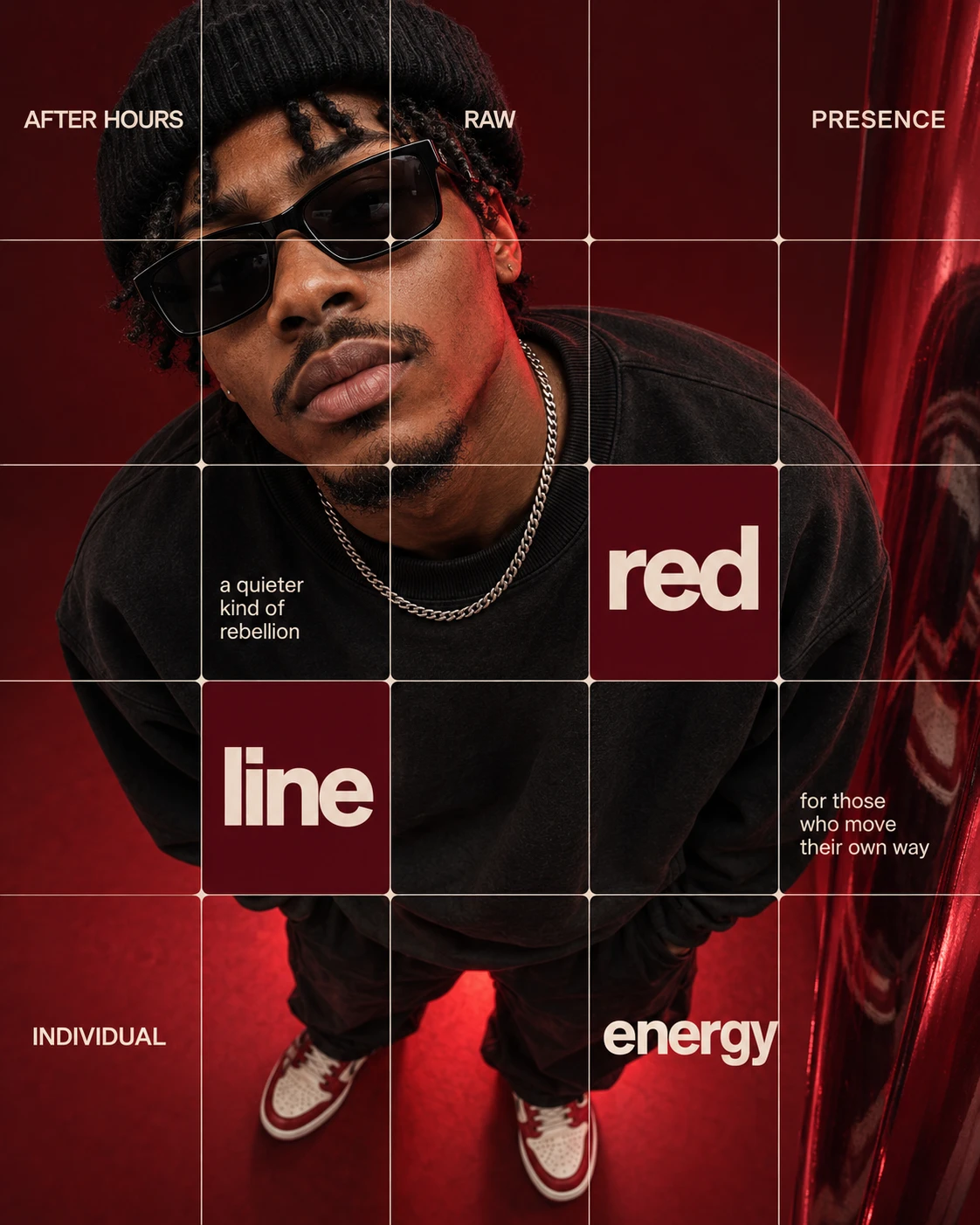 Red Line Streetwear Poster