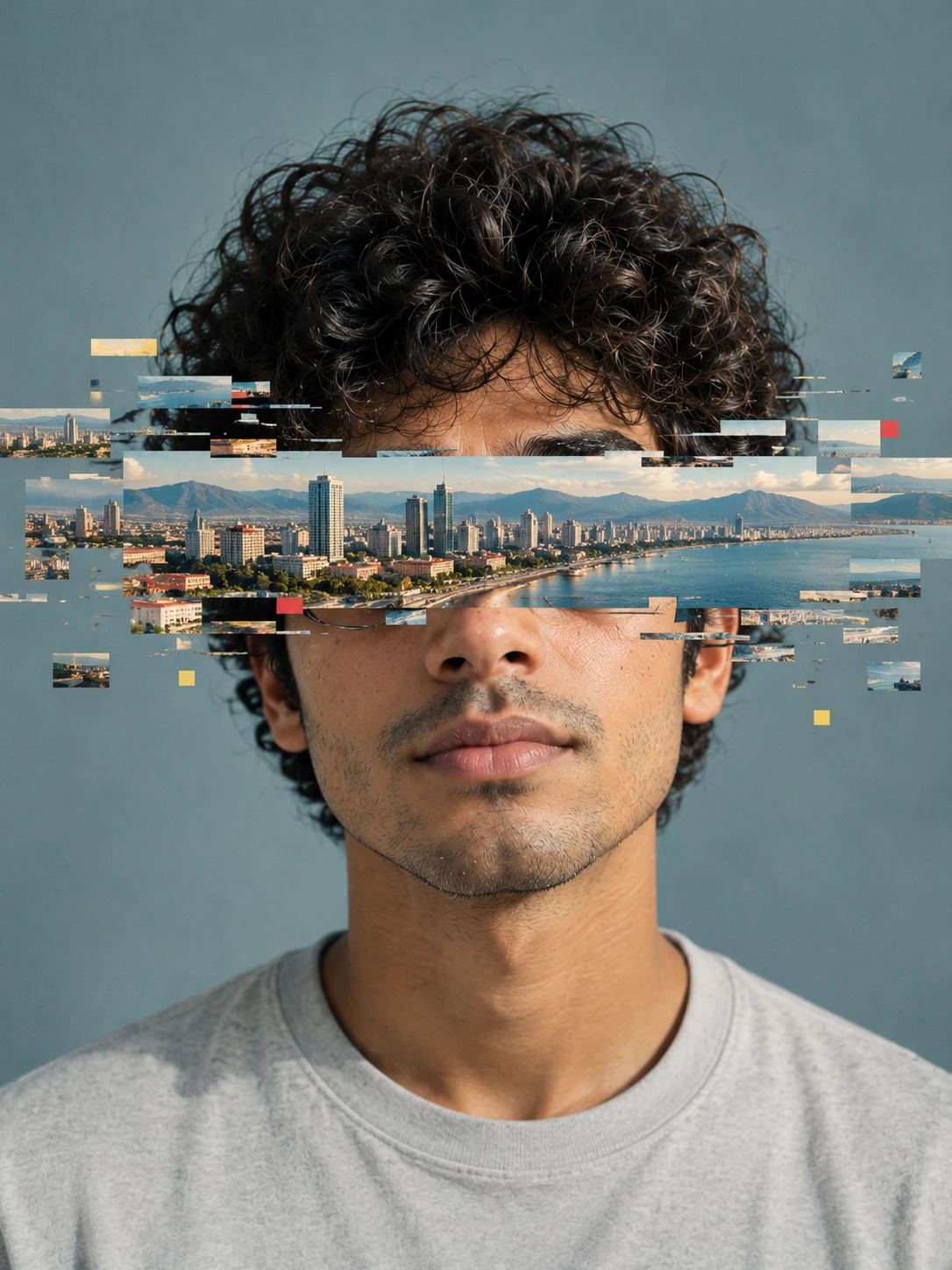 Glitch City Face Portrait