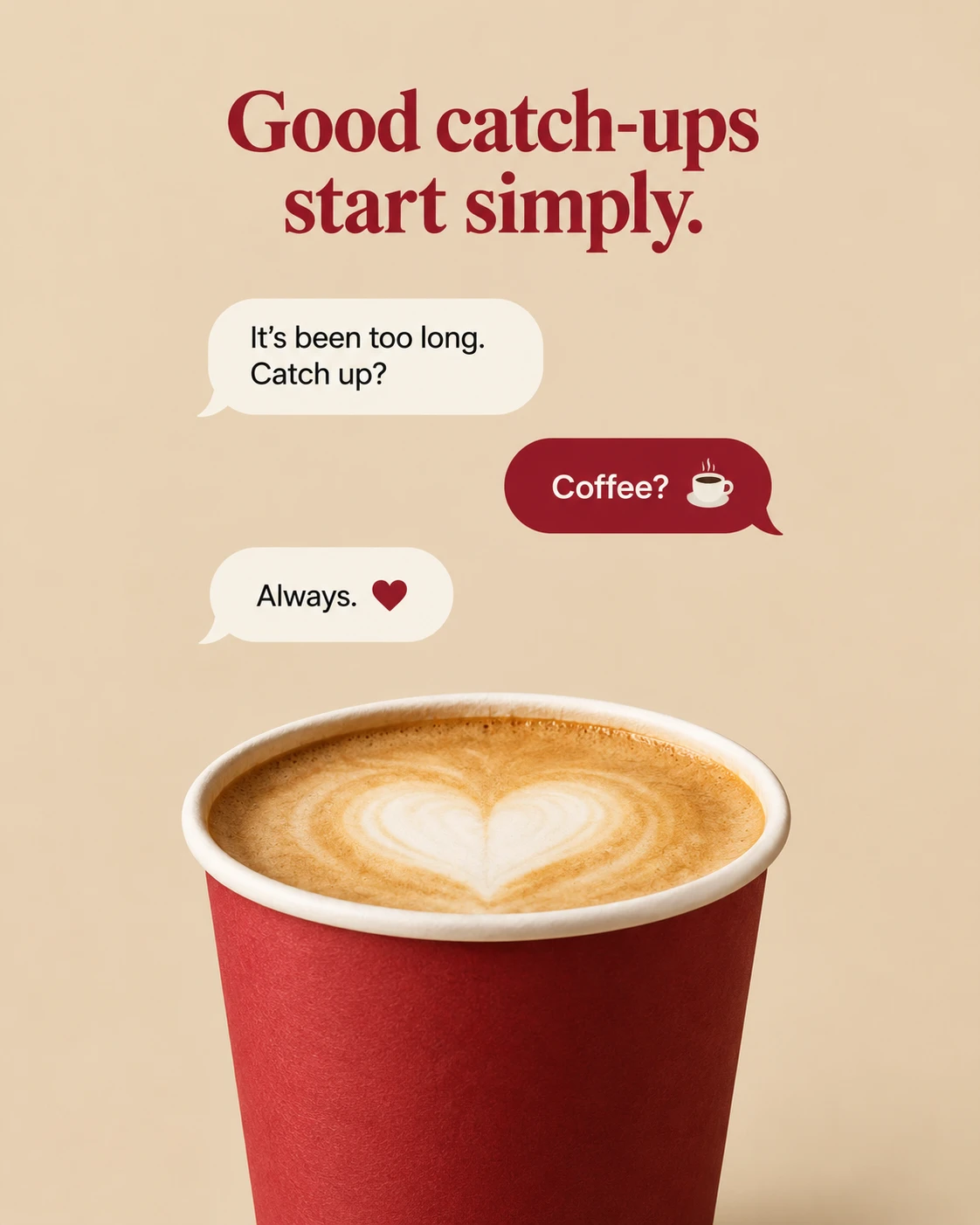 Coffee Catch-Up Chat Ad