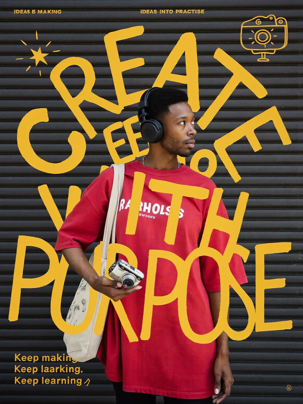 Create With Purpose Type Poster