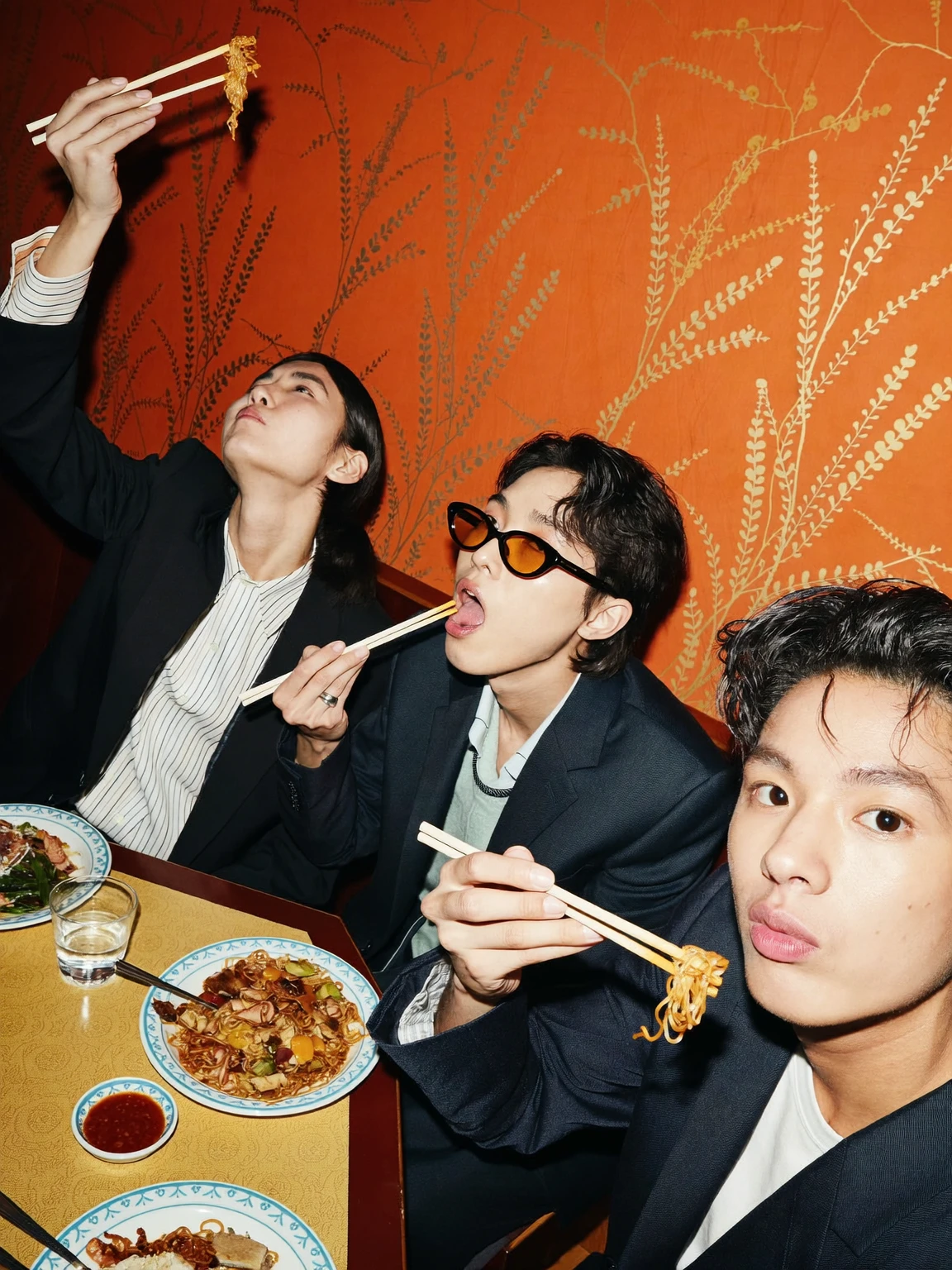 Friends Noodle Night Flash Photo