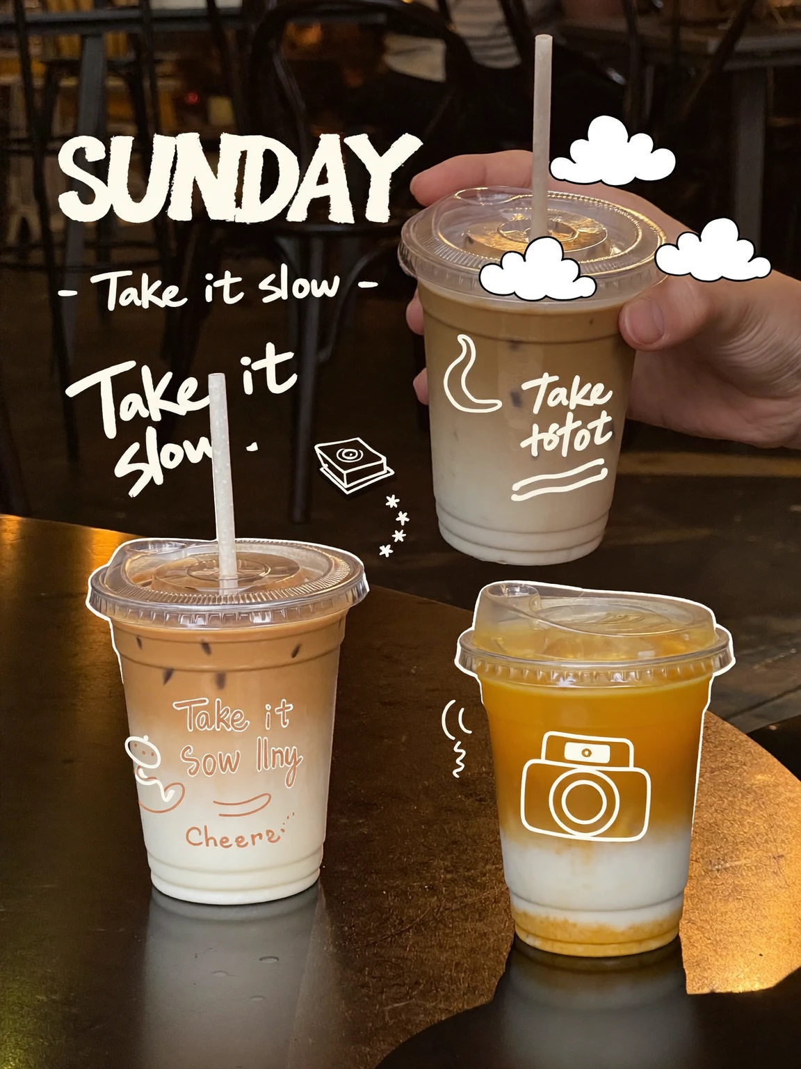 Sunday Iced Coffee Doodle Post