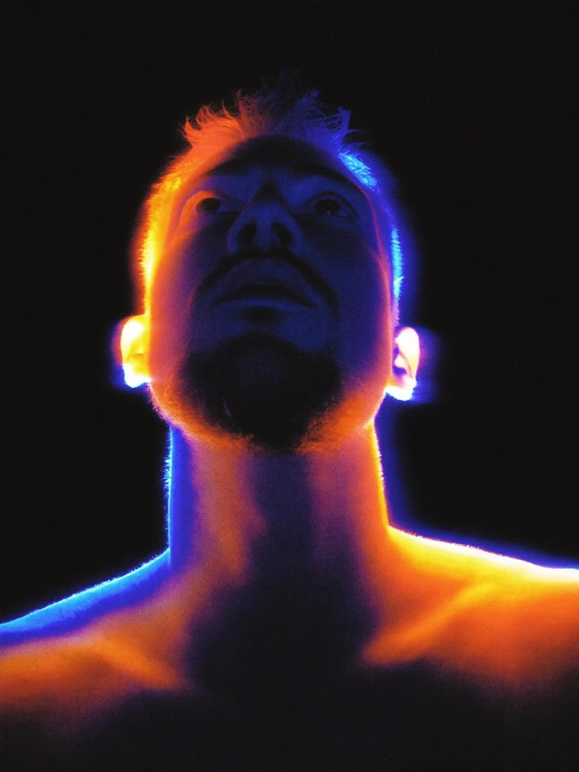 Neon Rim Light Portrait