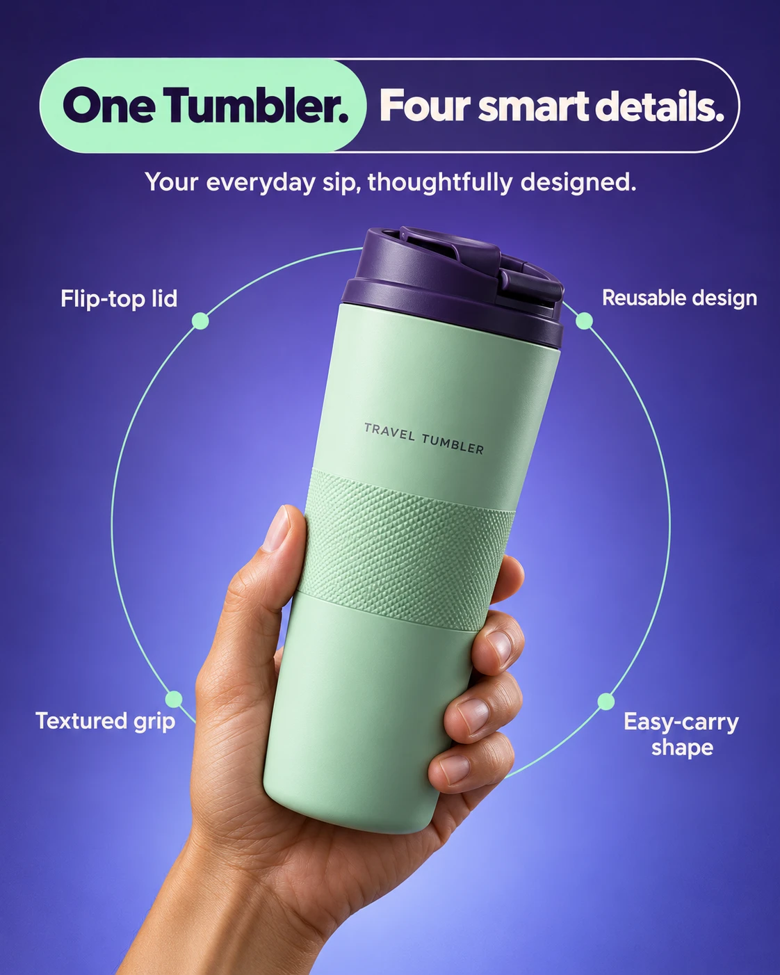 Smart Tumbler Features Ad