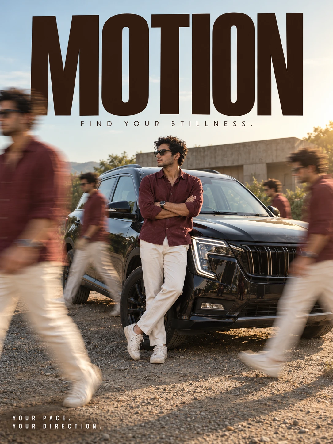 Squad Walk Magazine Cover with SUV