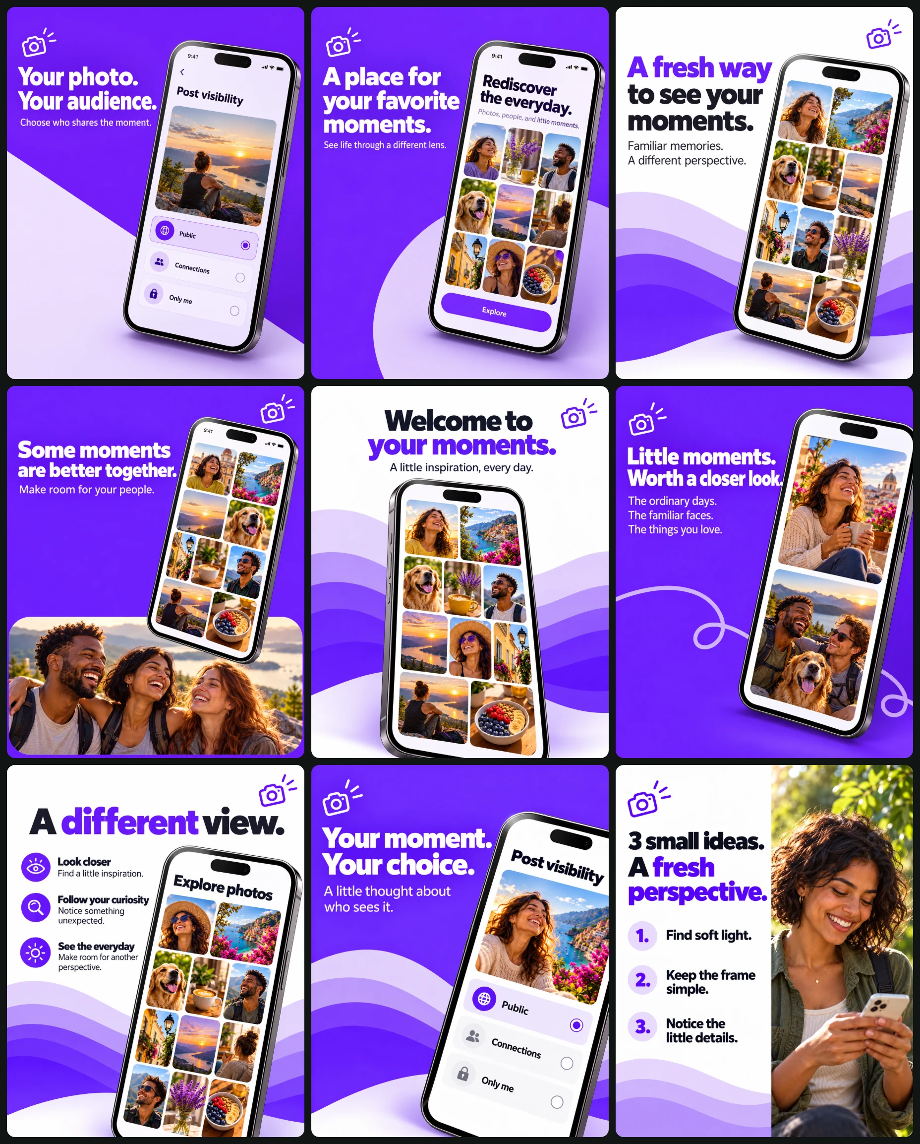Social App Instagram Post Set