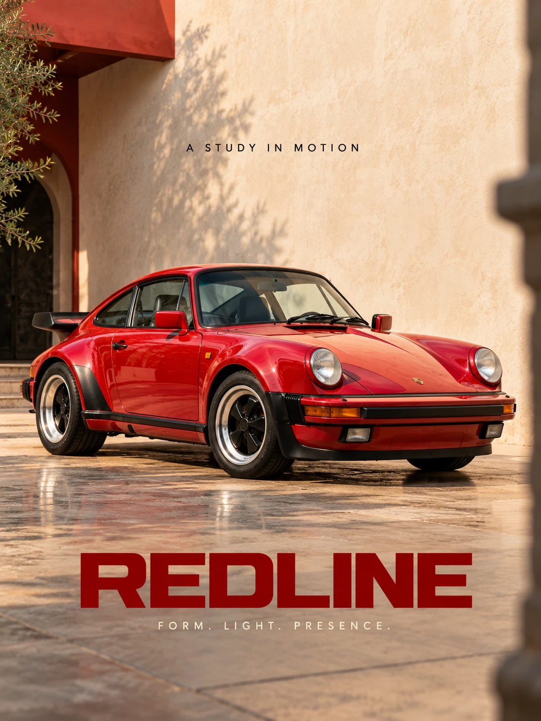 Redline Porsche Turbo Poster